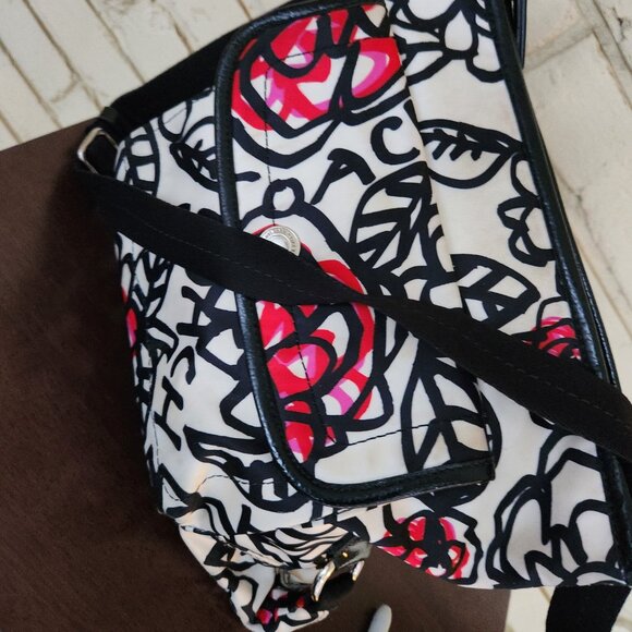 Vintage Coach Poppy Graffitti Flowered Shoulder Bag Purse - Picture 5 of 15